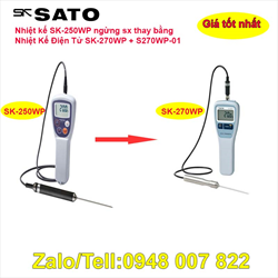 Nhiệt Kế SK-250WPII-N,Sato, Waterproof Digital Thermometer SK-250WPII-N, Sato